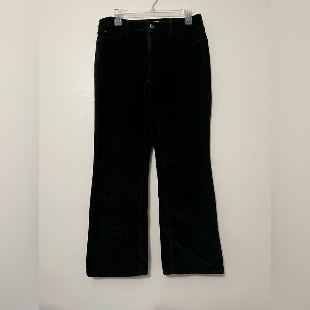 Faded Glory black corduroy flare pants size 10 Y2K